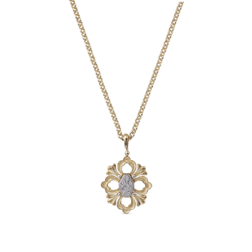 OPERA YELLOW AND WHITE GOLD PENDANT