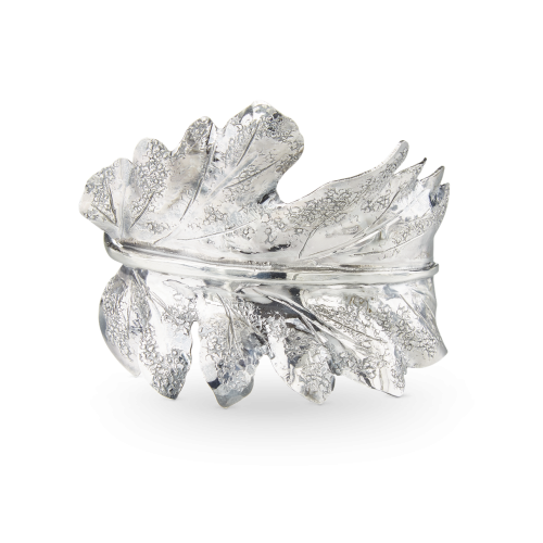 MARIO TOMATO SILVER LEAF BRACELET