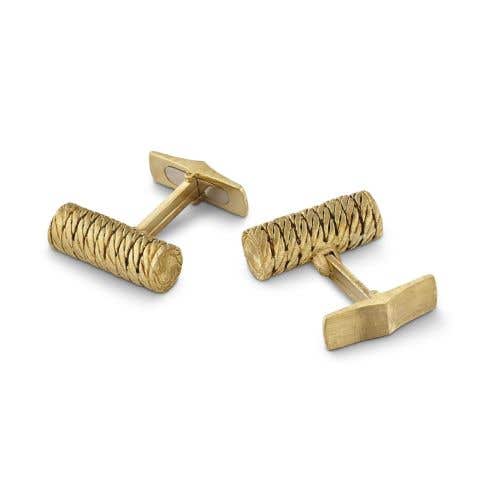 PREMIUM GENTLEMAN YELLOW GOLD CUFFLINKS