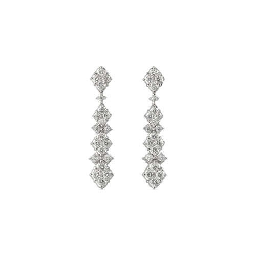 CARLOTTA WHITE GOLD EARRINGS WITH DIAMONDS