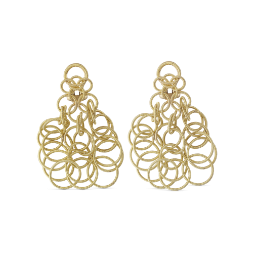 HAWAII YELLOW GOLD EARRINGS