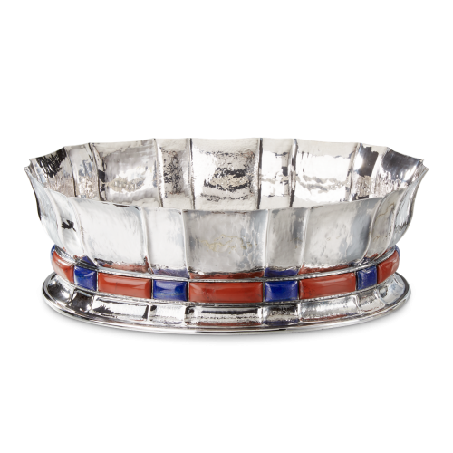 DOGE CENTERPIECE WITH RED JASPER AND LAPIS
