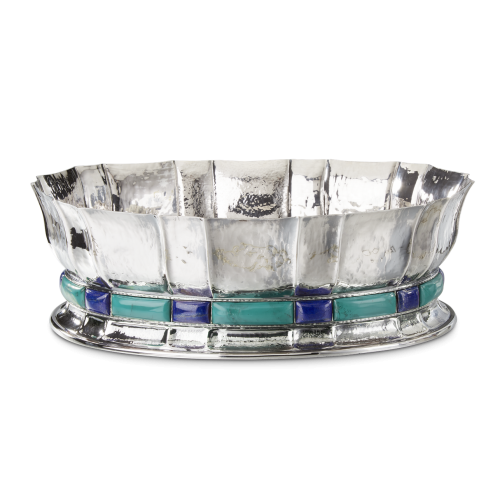 DOGE CENTERPIECE WITH MALACHITE AND LAPIS