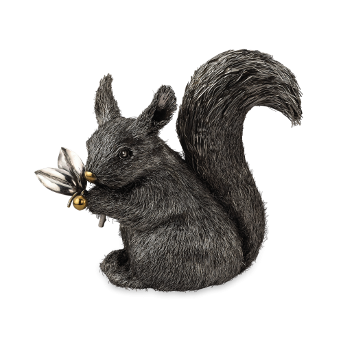 FURRY SQUIRREL IN SILVER