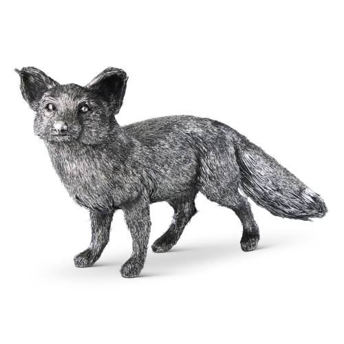FURRY FOX IN SILVER