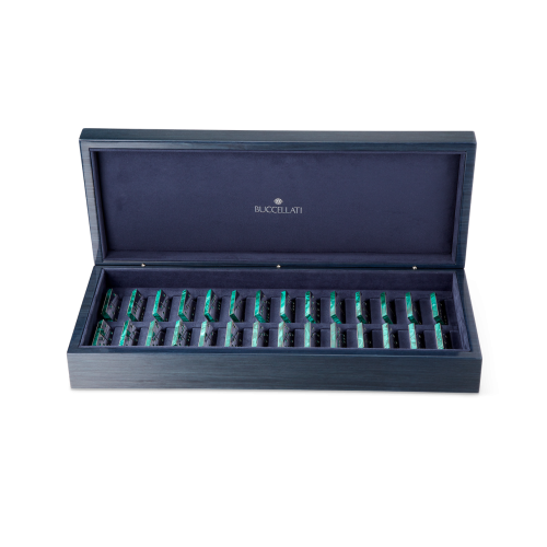 OPERA DOMINO SET WITH MALACHITE