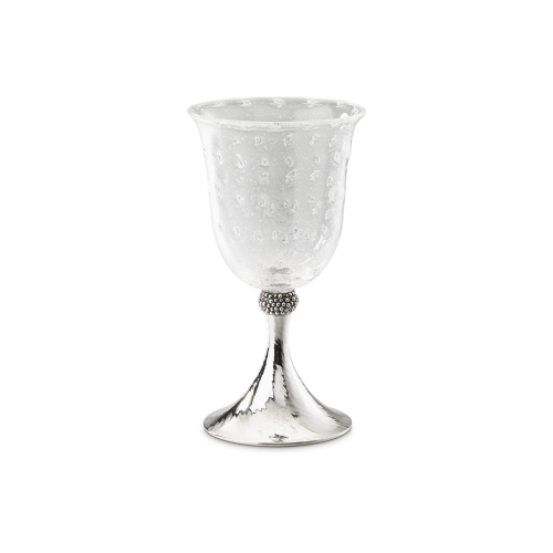CAVIAR WINE GLASS IN MURANO GLASS