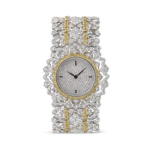 UNICA WHITE AND YELLOW GOLD WATCH