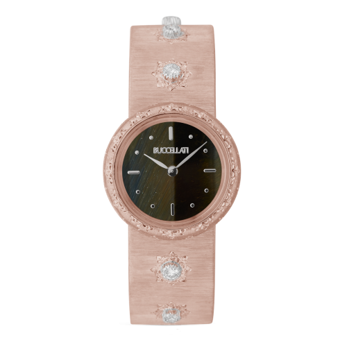 MACRI PINK GOLD WATCH WITH DIAMONDS